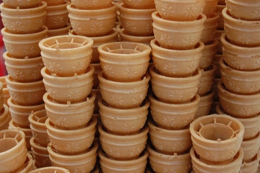 Ice cream cones background.
