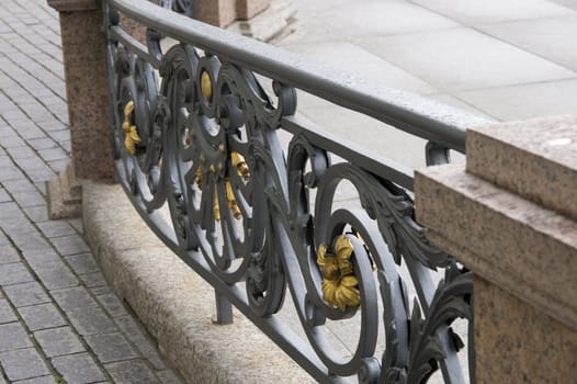 Fencing of a facade "Hermitage" museum, St.Petersburg, Russia