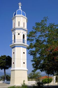 Greek orthodox bell tower, Corfu, Greece