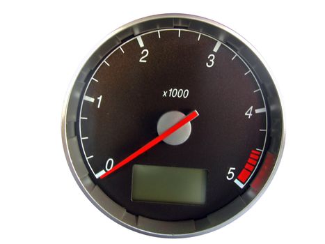 tachometer against a white background