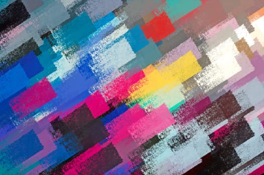Abstract brush paint strokes illustration. Impressionist background pattern.