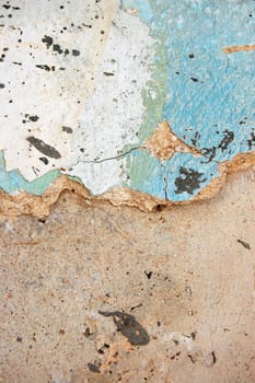 Weathered cracked wall surface. Abstract background texture.