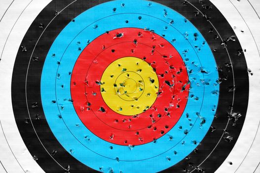 Colorful shooting target pattern. Abstract sports background.