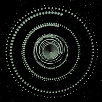 Space spiral illustration. Computer generated futuristic background.