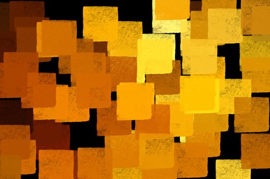 Squares pattern abstract illustration. Brush paint background.