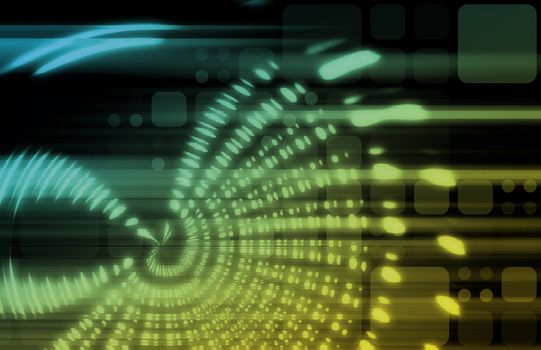 Futuristic Background as a Network Concept Art