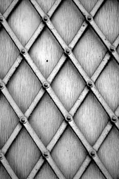 Metal window shutter pattern. Abstract background texture.