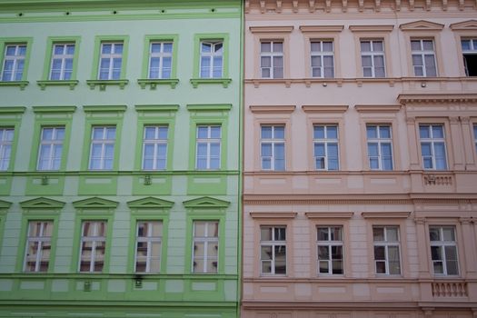 Building a wall in Prague Czech Republic