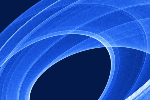 Blue vortex spiral fractal illustration. Computer generated abstract background.