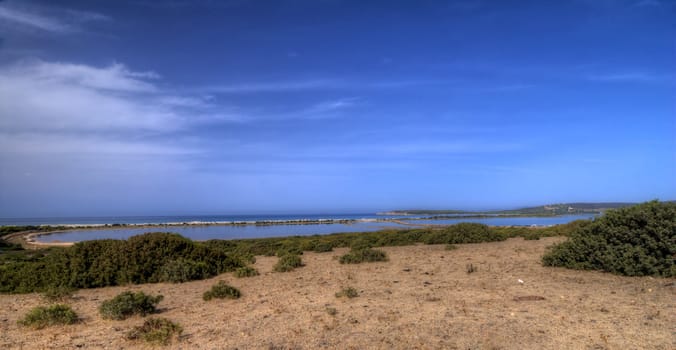 Overview of saline in the south of Sardinia