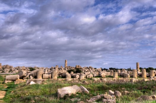 High Dynamic Range image of the temples of Selinunte
