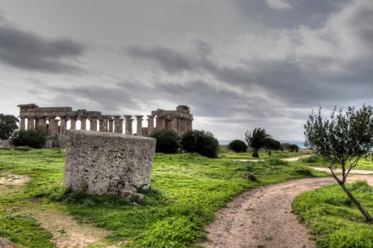 High Dynamic Range image of the temples of Selinunte