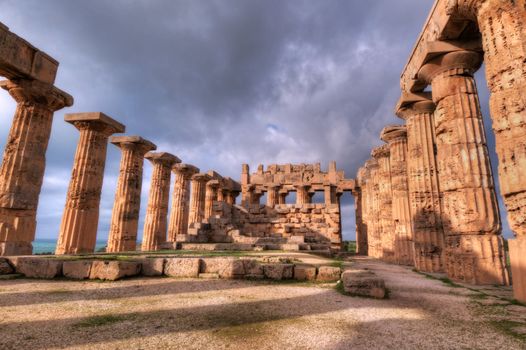 High Dynamic Range image of the temples of Selinunte