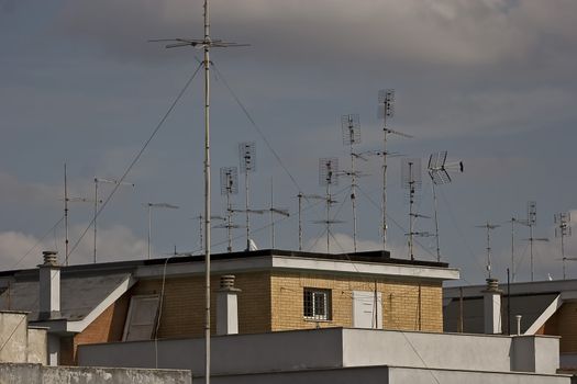 antenna, broadcasting, city, communication, connection, dish, electronics, equipment, global, house, parabola, receiver, roof, sky, telecommunications, television, tv, wireless, aerial, analogue, antenna, appliance, broadcast, cable, carlo sarnacchioli, communication, connect, connection, electric, entertainment, equipment, facility, frequency, outside, television, receive, rod, signal, technology, transmission, transmitter, tv, up, urban, variety, wire,