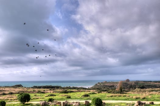 High Dynamic Range image of the temples of Selinunte