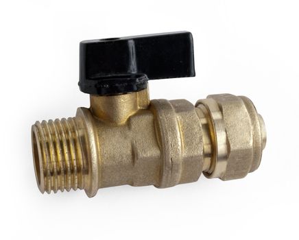 Welded Ball Valve made ​​of brass, designed for use in water systems