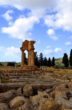 High Dynamic Range image of the valley of the temples in Sycilia