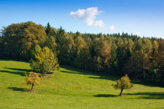 Countryside landscape in Northern Bohemia - Czech Republic