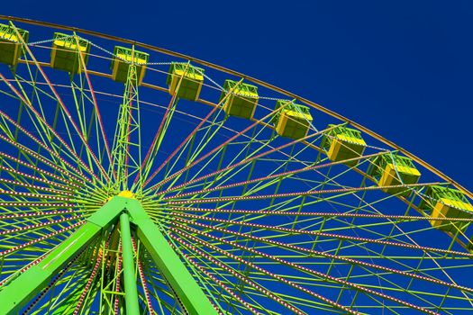 Ferris wheel on the fair of El Puerto de Santa Maria