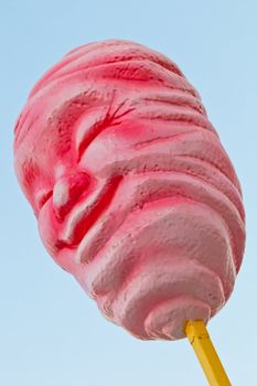 Representation of a smiling cotton candy
