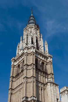 Cathedral of Gothic style of the marvelous city of Toledo, Spain