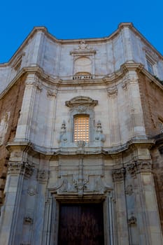 Wonderful cathedral of neoclassical style of ancient city of Cadiz