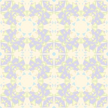 Triangular seamless mosaic background pattern in light colors