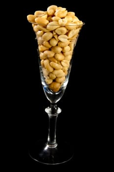 Picture of a bunch of peanuts in a glass