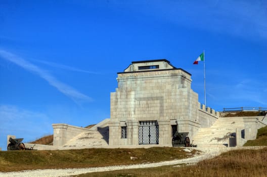 Monument to the fallen of World War I on Mount Grappa