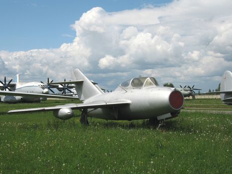 Moscow, Monino, Russia, the plane of war an a parking