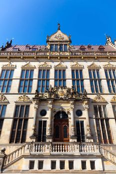 The old 'Schütting' guildhall in downtown Bremen (Germany) - seat of the local chamber of commerce.