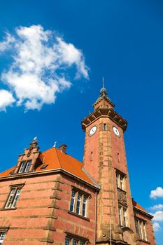 The old building of Dortmund Port Authority (Altes Hafenamt). 