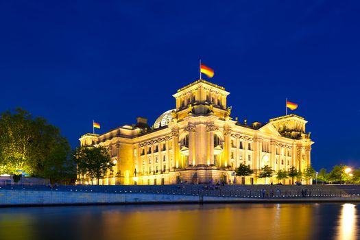 The Reichstag building in Berlin housing the German parliament
