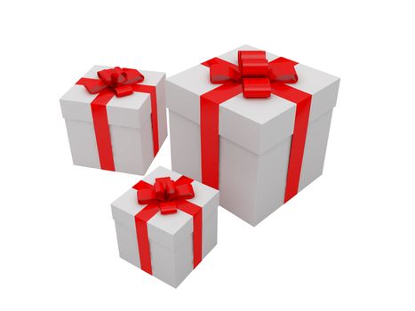 High resolution image. 3d illustration. Gift for a holiday.