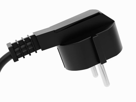 High resolution image. Power Plug - close up on power cord.