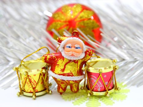 Santa Claus doll isolated on white background