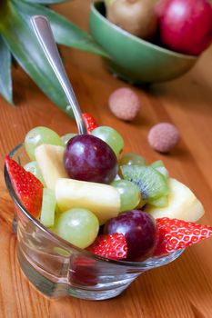 fruit salad with vitamins good for health