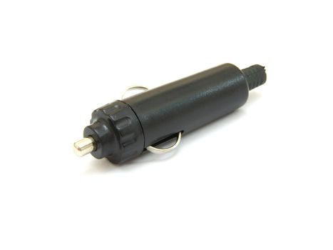 A car charger plug, isolated on white