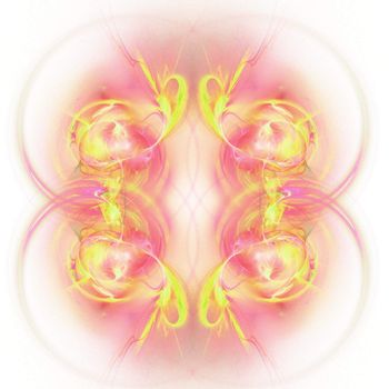 Abstract Symmetrical Fractal Background