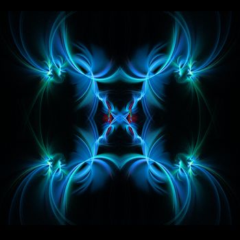 Abstract Symmetrical Fractal Background