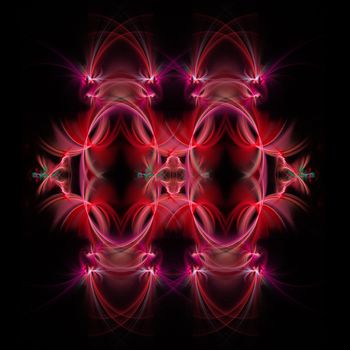 Abstract Symmetrical Fractal Background