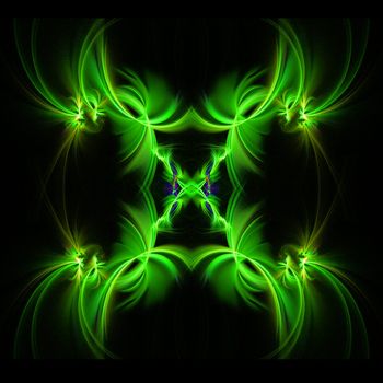 Abstract Symmetrical Fractal Background