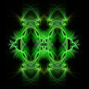 Abstract Symmetrical Fractal Background