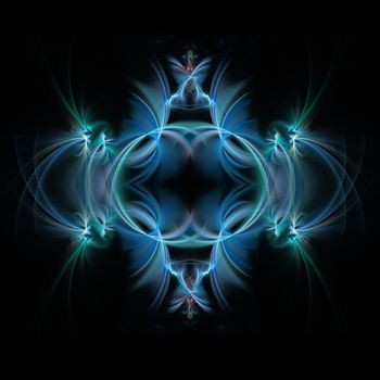 Abstract Symmetrical Fractal Background