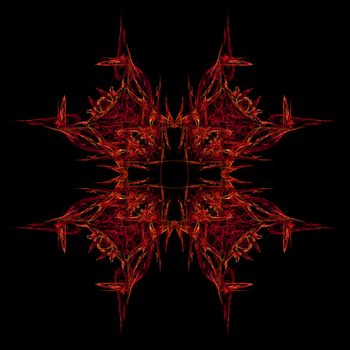 Abstract Symmetrical Fractal Background