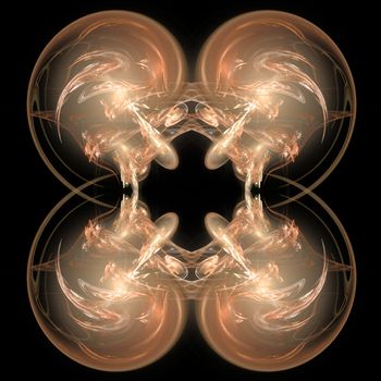 Abstract Symmetrical Fractal Background