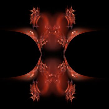 Abstract Symmetrical Fractal Background