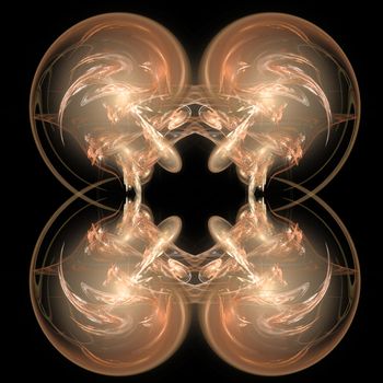 Abstract Symmetrical Fractal Background