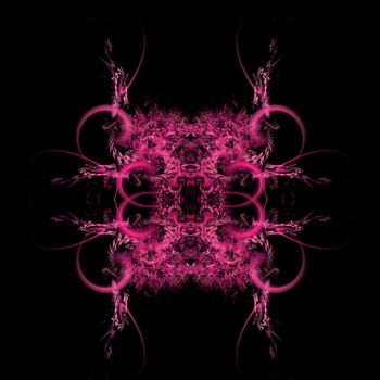 Abstract Symmetrical Fractal Background