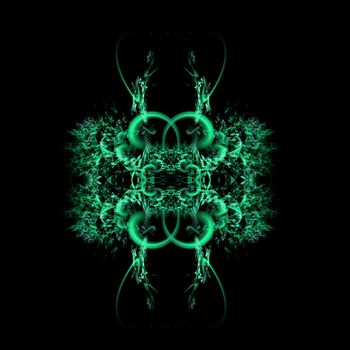 Abstract Symmetrical Fractal Background